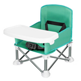 Portable 3-in-1 Baby Booster Seat – Foldable, Travel-Friendly High Chair with Safety Belt & Carry Bag